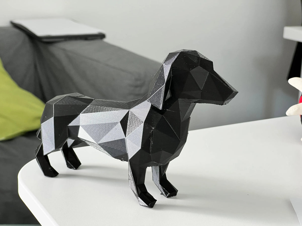 Teckel basse poly - Maison Print
