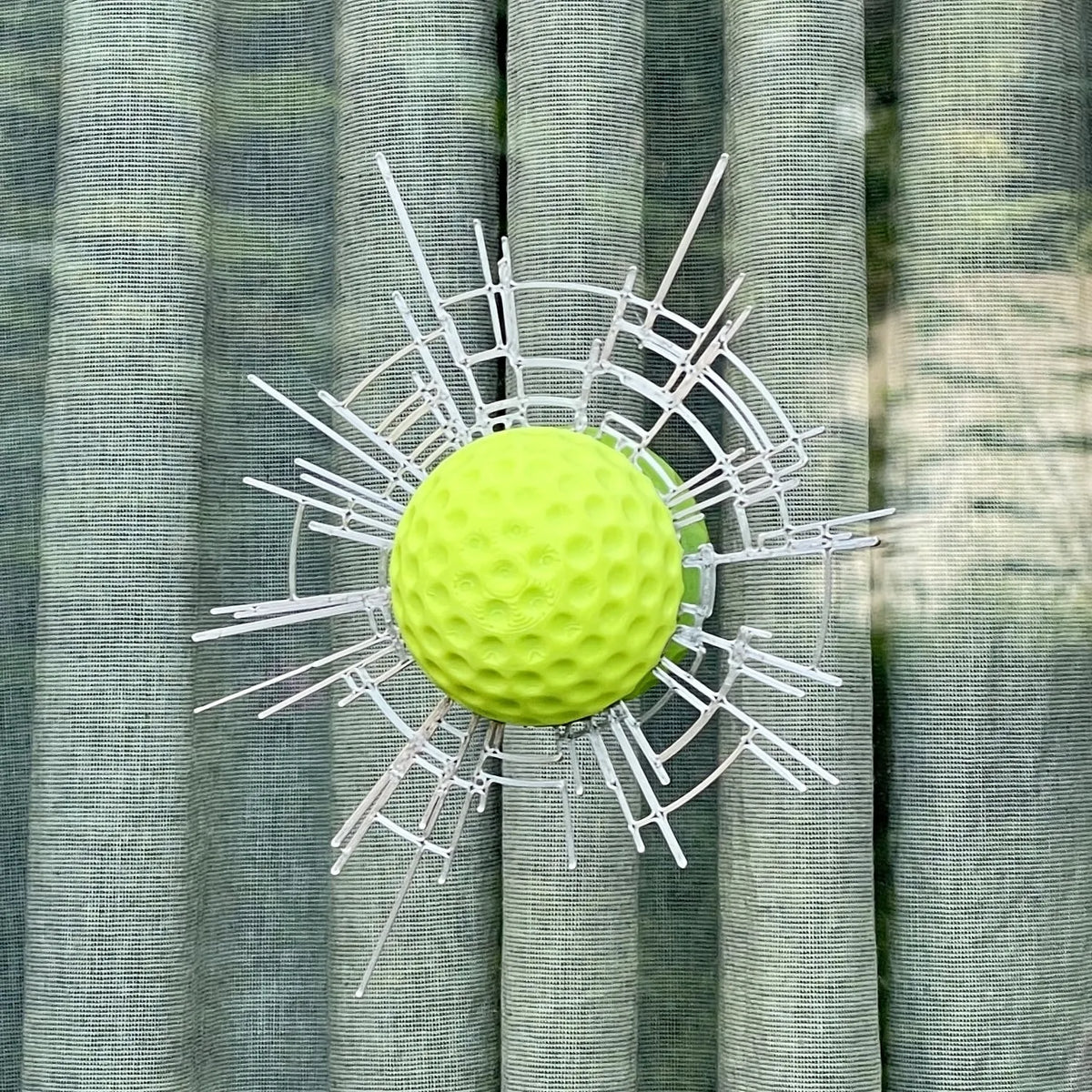La balle de golf rencontre la fenêtre - Sport Print