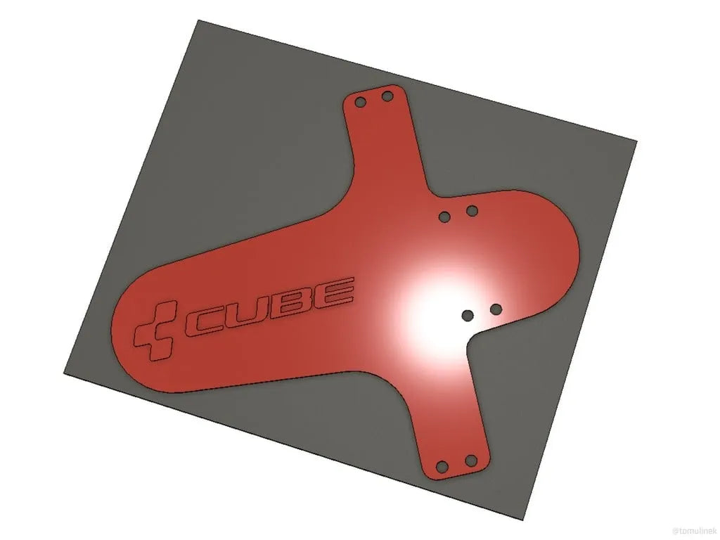 Garde-boue avant de VTT allongé (/ VTT) - Vélo Print