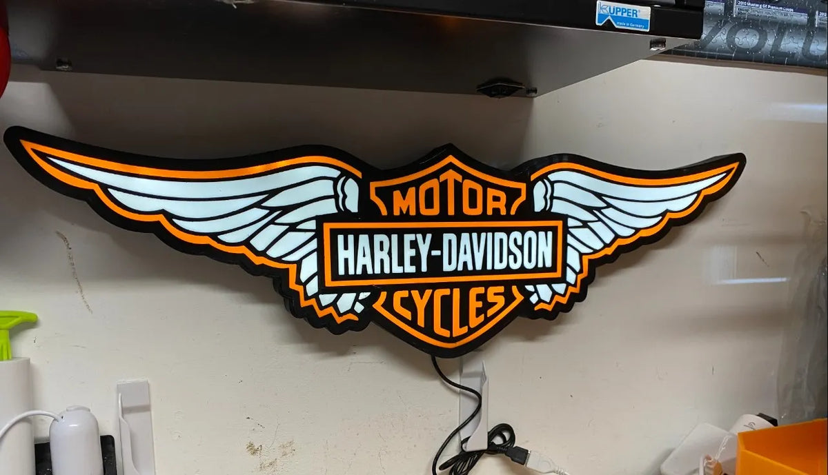 Lampe logo LED Harley-Davidson - Auto Print