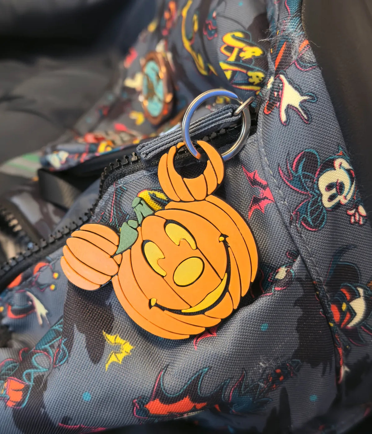 Porte-clés/tirette de fermeture éclair citrouille Mickey - Bijoux Print