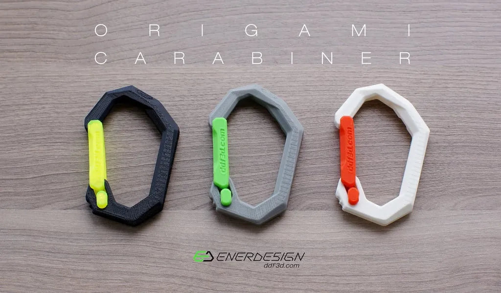 Origami Carabiner par ddf3d.com - Outdoor Print