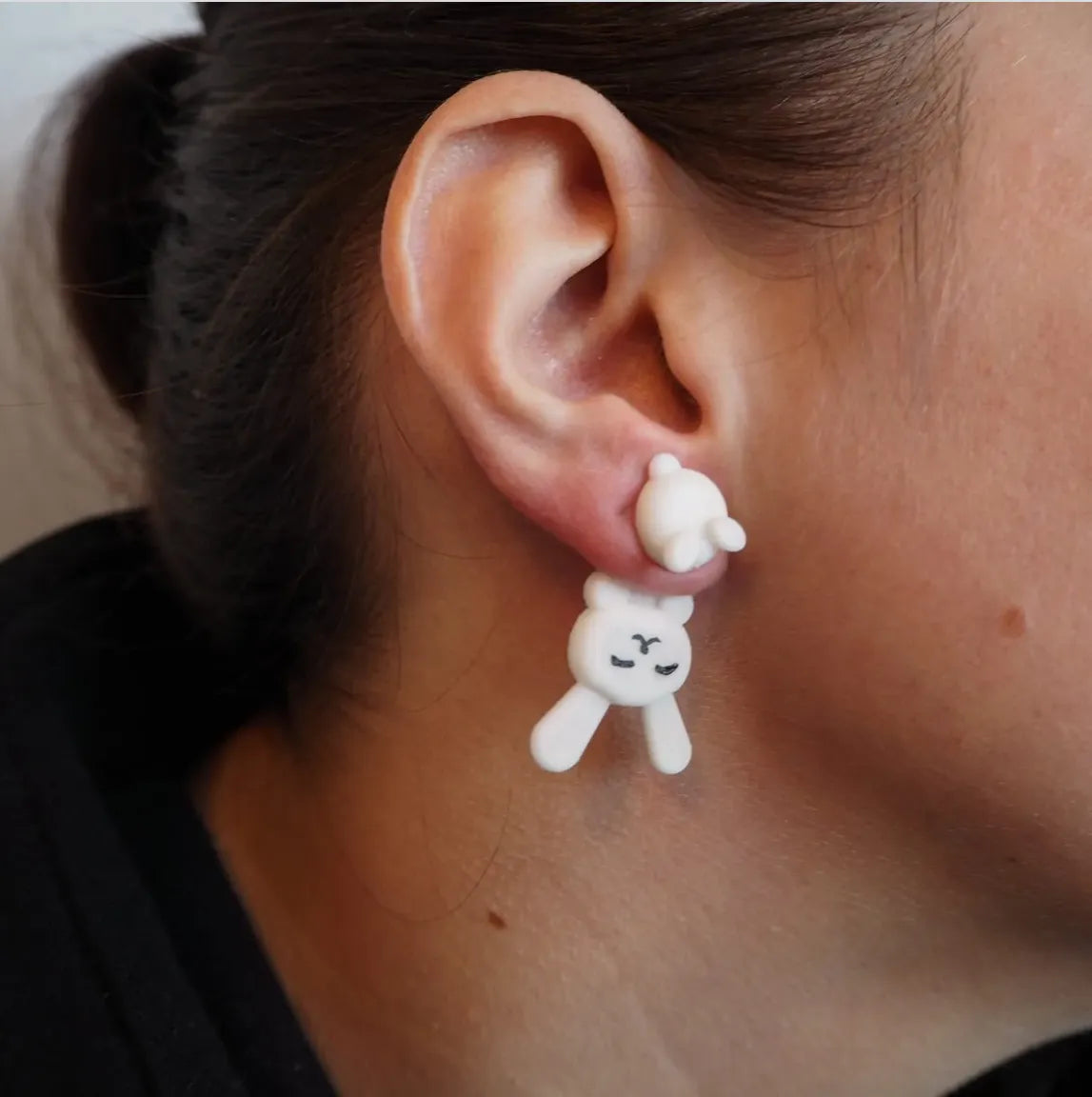 Boucle d'oreille lapin - Bijoux Print