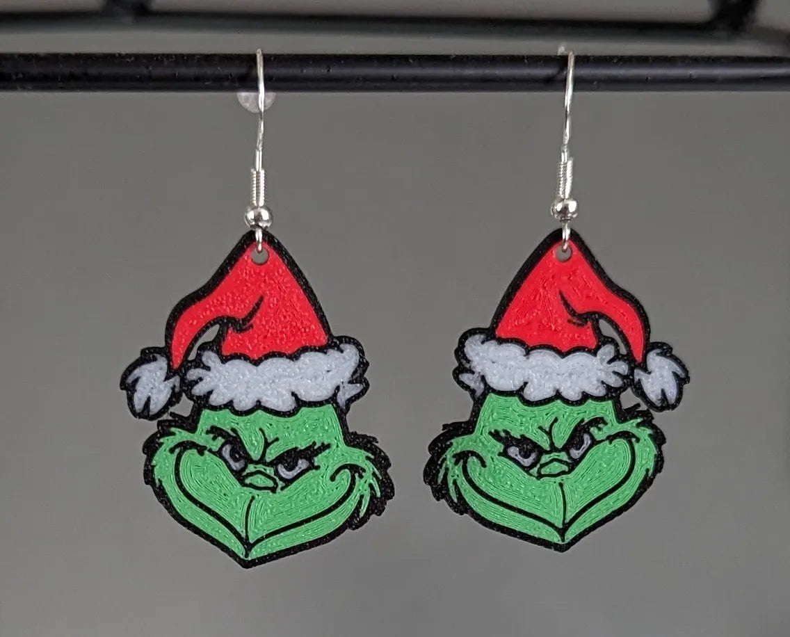 Boucles d'oreilles Le Grinch - Bijoux Print