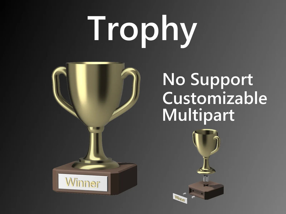 Coupe de Trophée Personnalisable - Sport Print