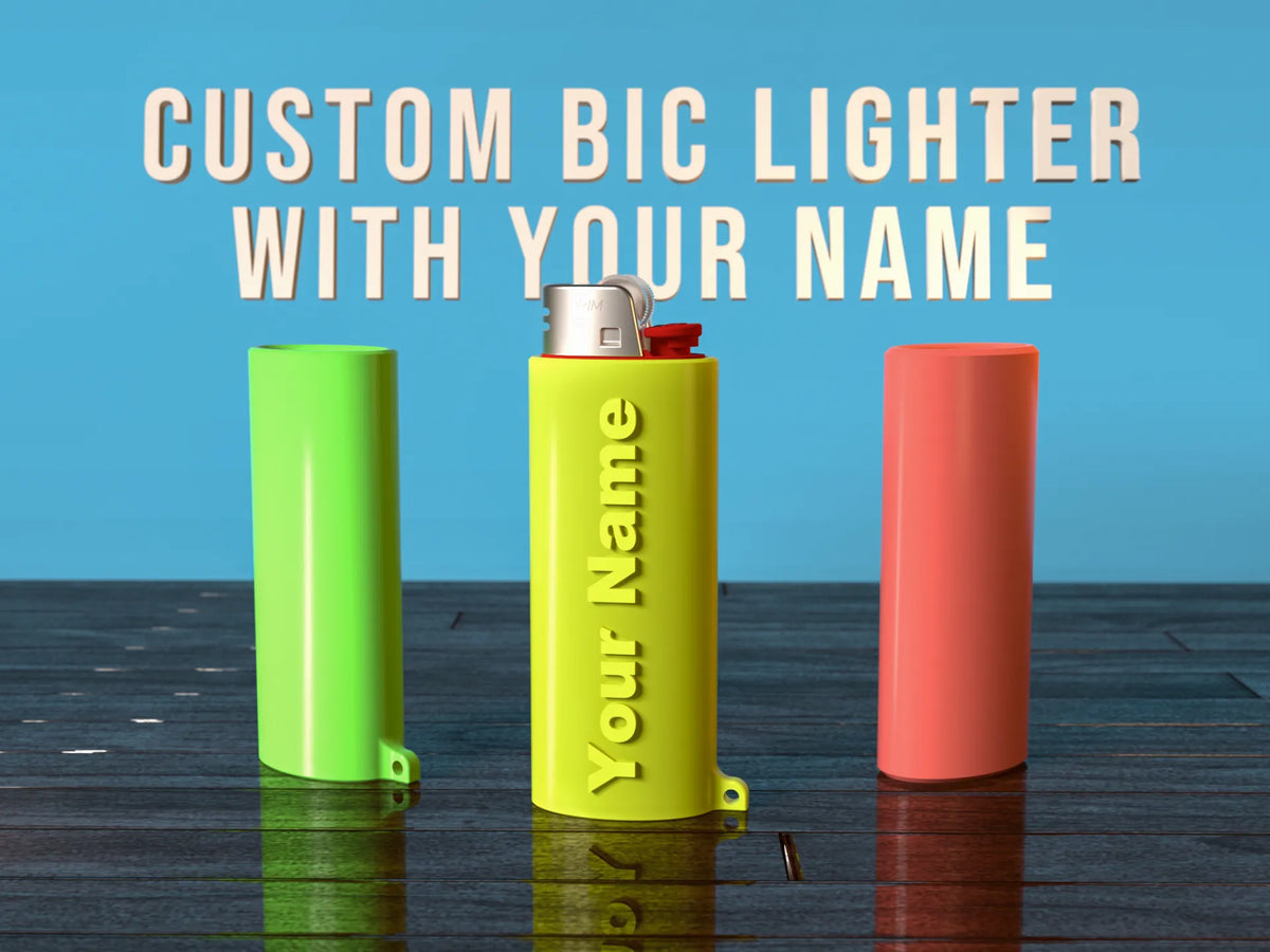 Sleeves personnalisées pour briquet Bic avec votre nom - Cadeau Print