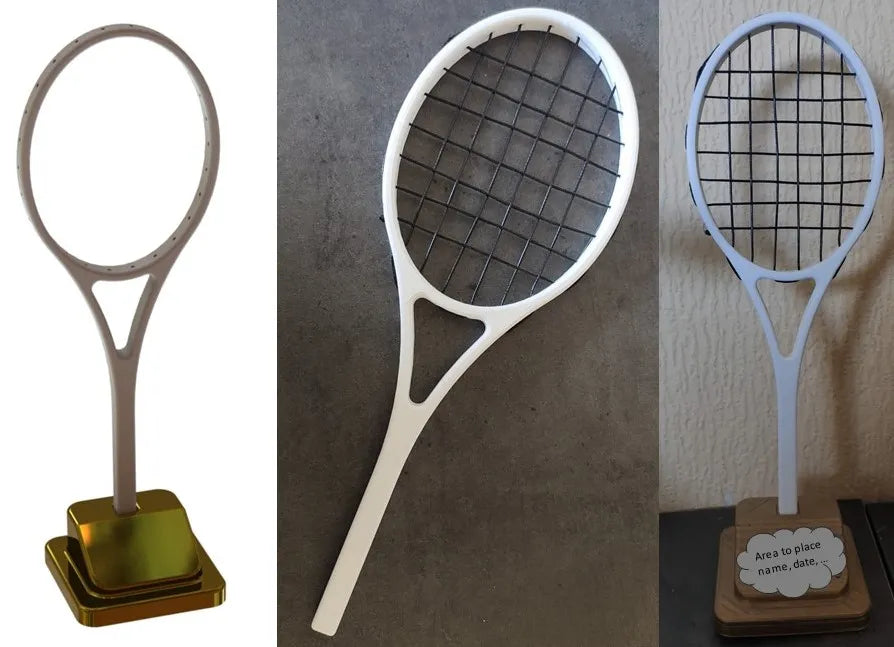 Trophée de Raquette de Tennis - Sport Print