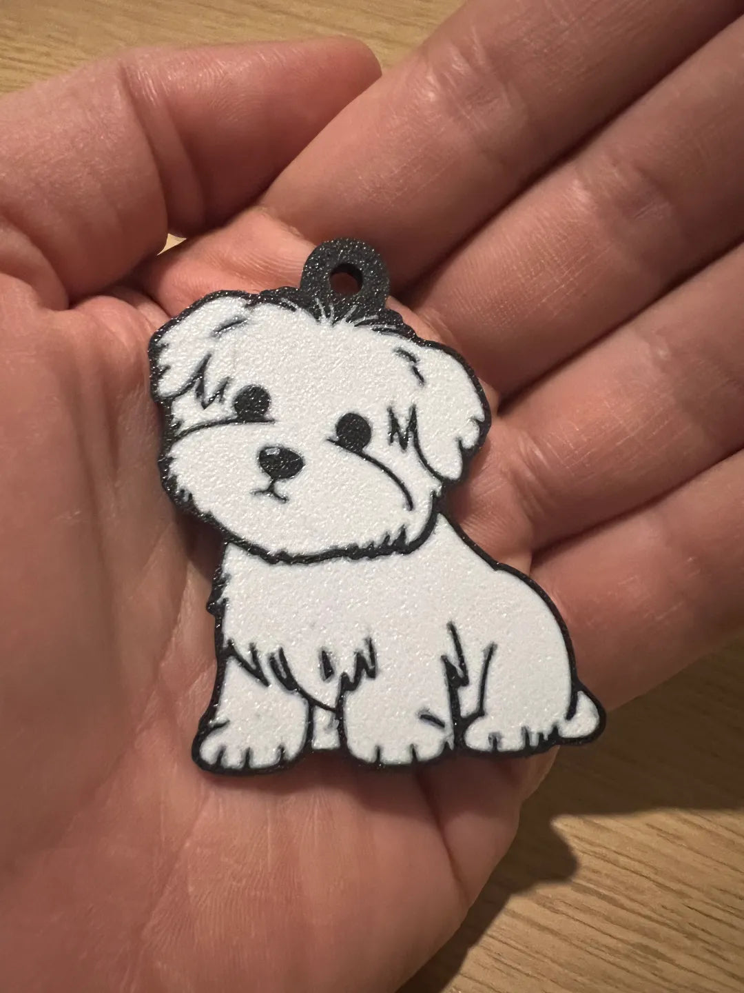 Porte-clés de chien maltais mignon - Portachiavi Maltese - Geek Print