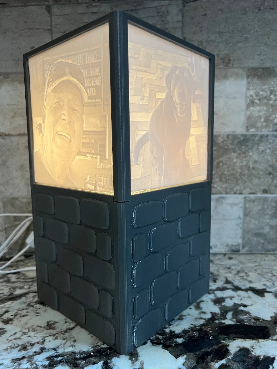 Lampe Lithophane pour l'intérieur/extérieur - Lumière Print