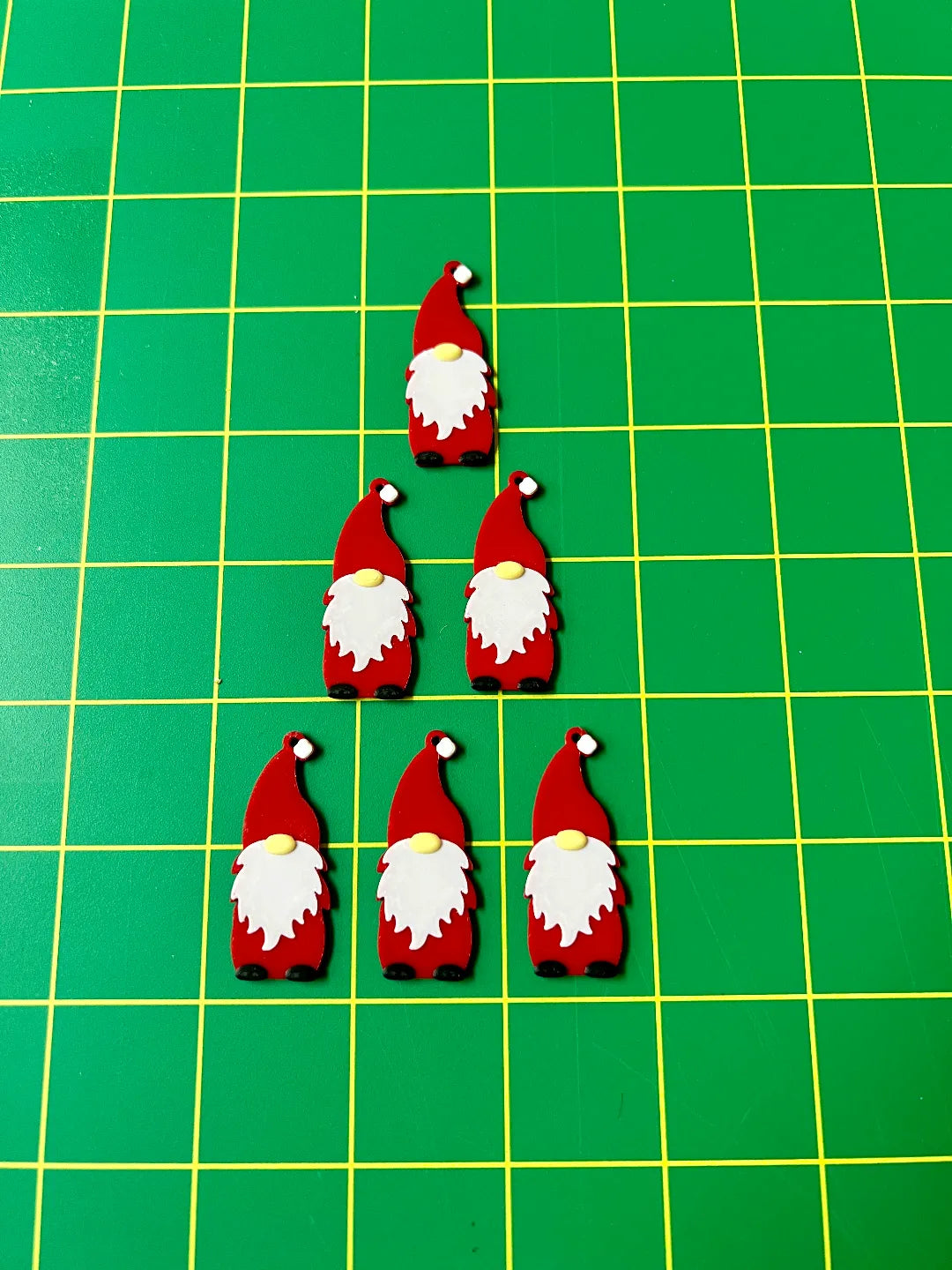 Boucle d'oreille pendante de gnome de Noël Santa - Figurine Print