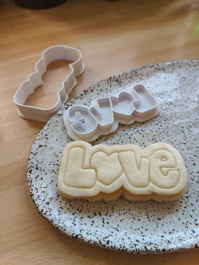 'LOVE' Emporte-pièce & Tampon - Cuisine Print