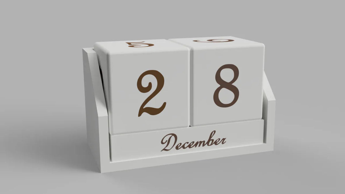 Calendrier Cube - Maison Print