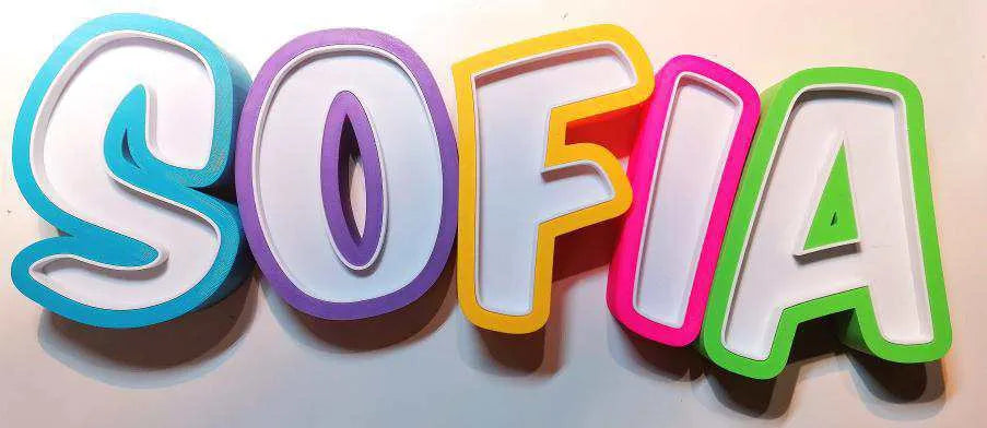 L'alphabet complet en lettres pour les enseignes LED - Art Print