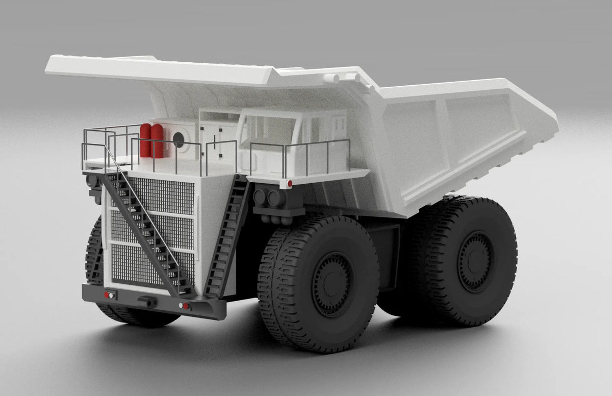 Camion de mine Liebherr T284 entièrement imprimable en 3D - Maquette Print