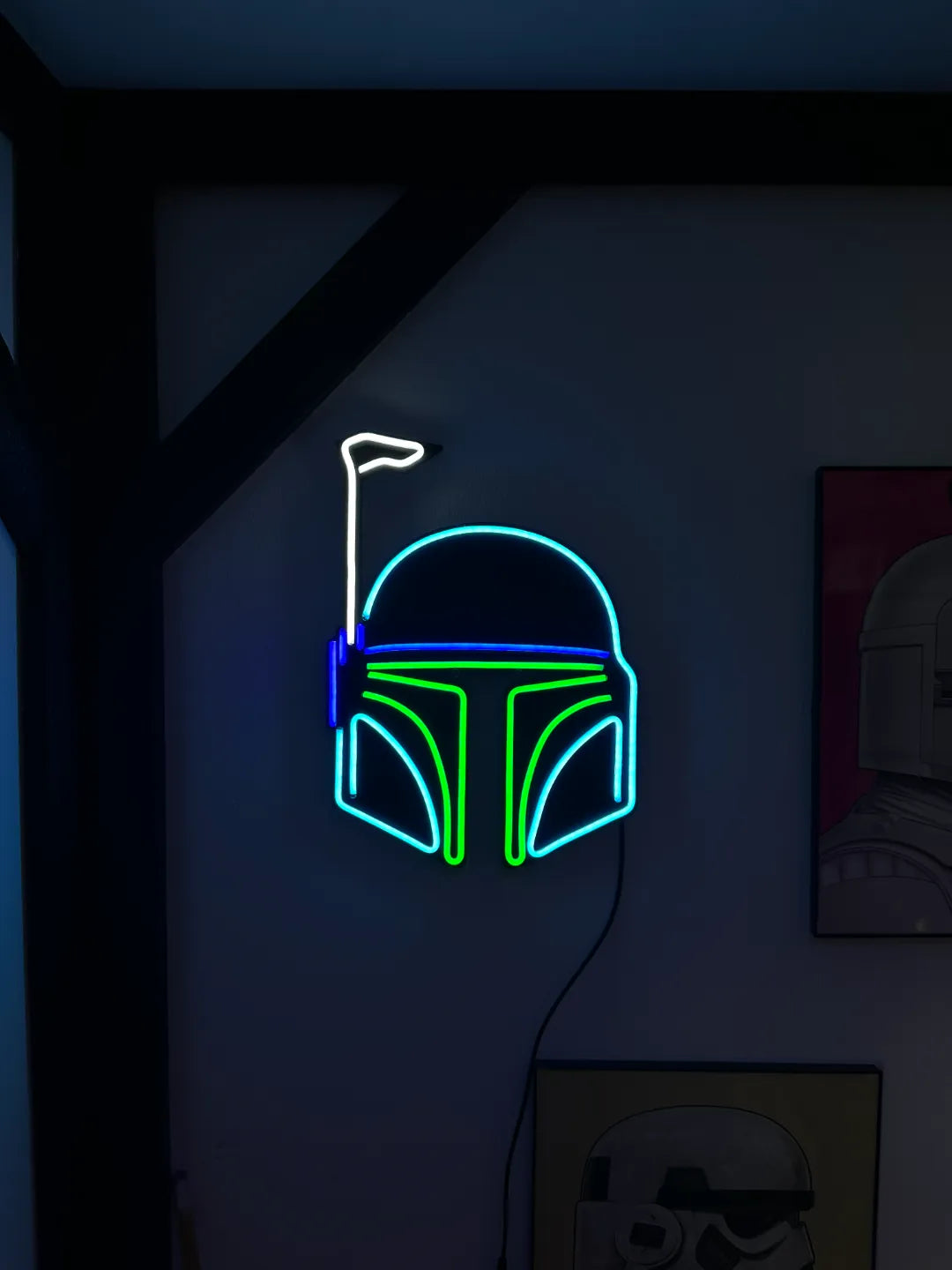 Mando/Boba Fett Néon - Lumière Print