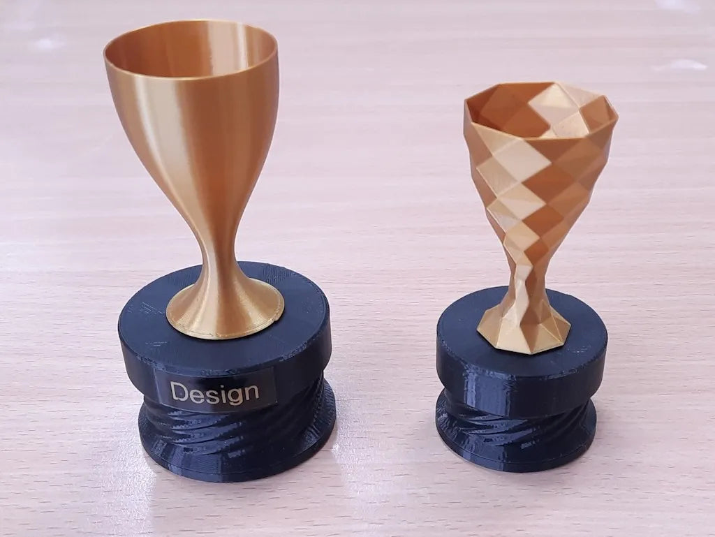 Socle de trophée rond avec compartiment caché - Sport Print