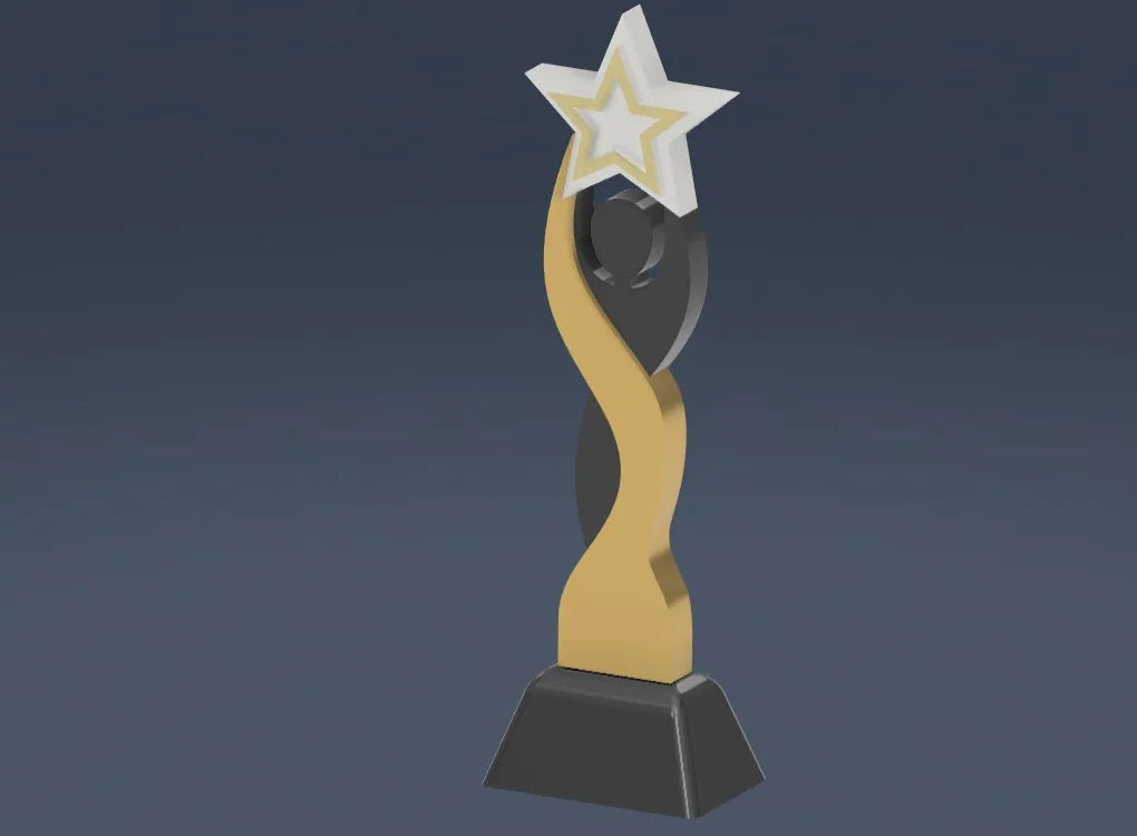 Trophée élégant personnalisable - Sport Print