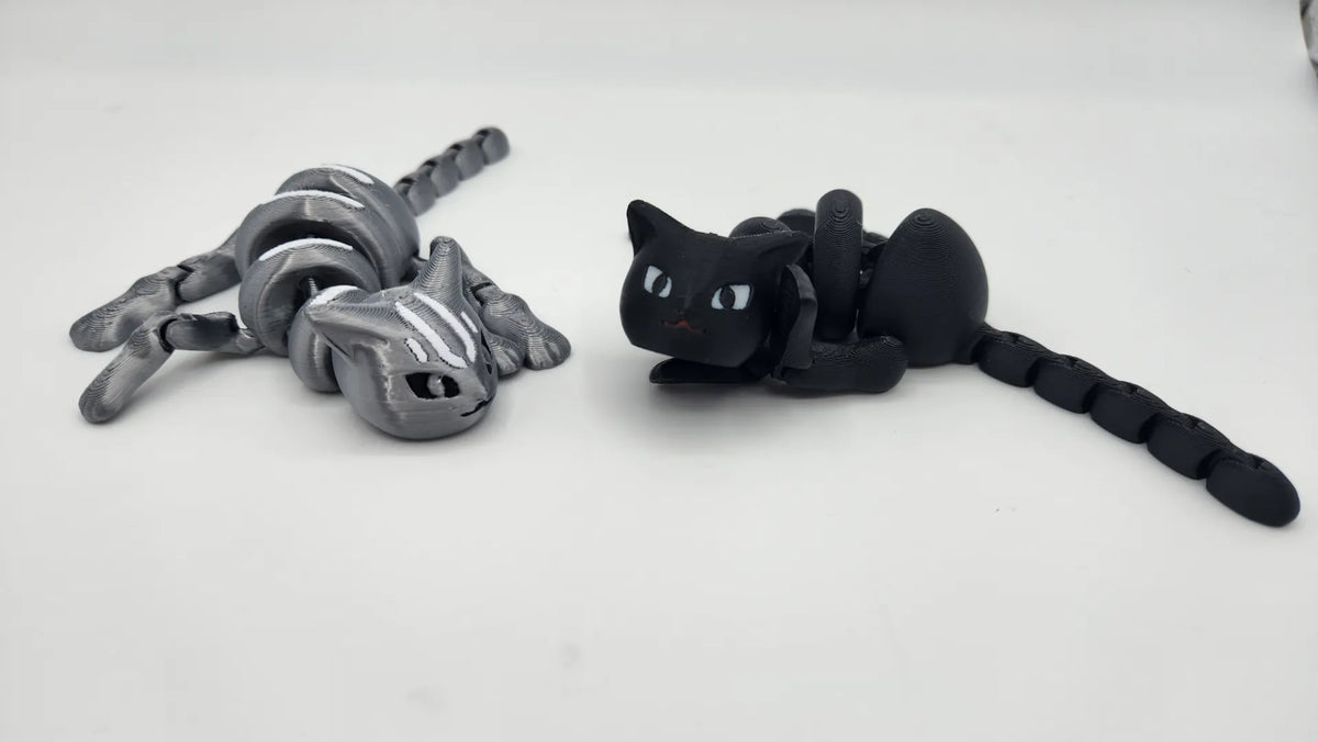 Un adorable chat flexible - Figurine Print