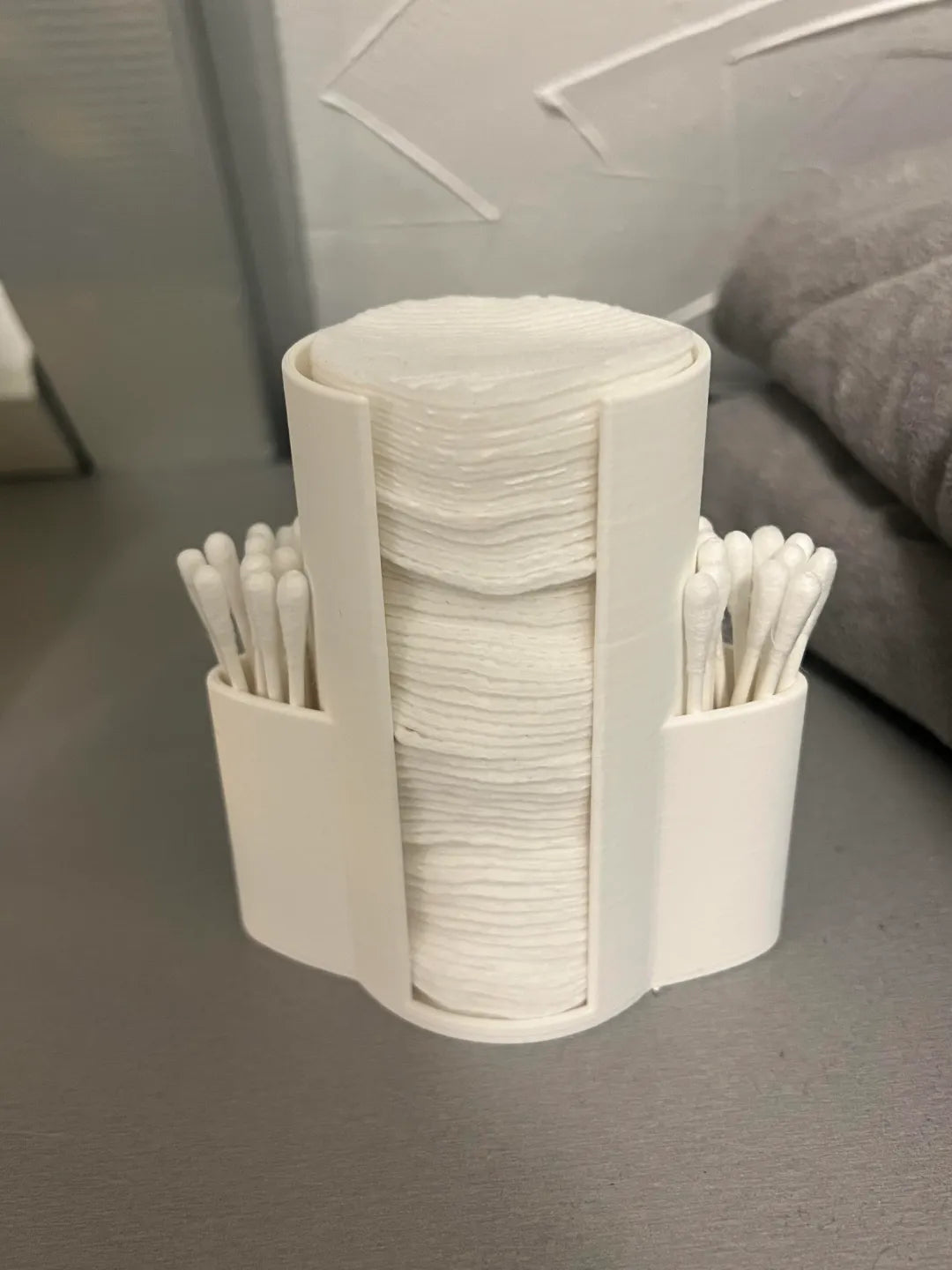 Support pour cotons-tiges et cotons démaquillants - Beauté Print