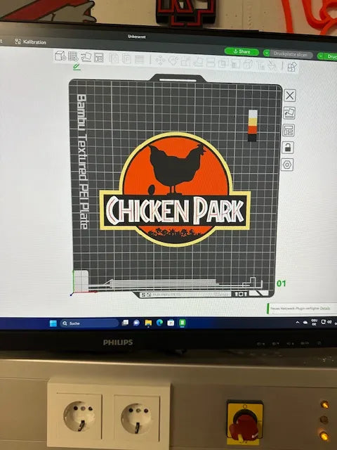 Parc jurassique-poulet - Geek Print
