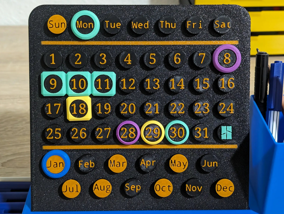 Calendrier et organisateur de bureau personnalisable - Bureau Print