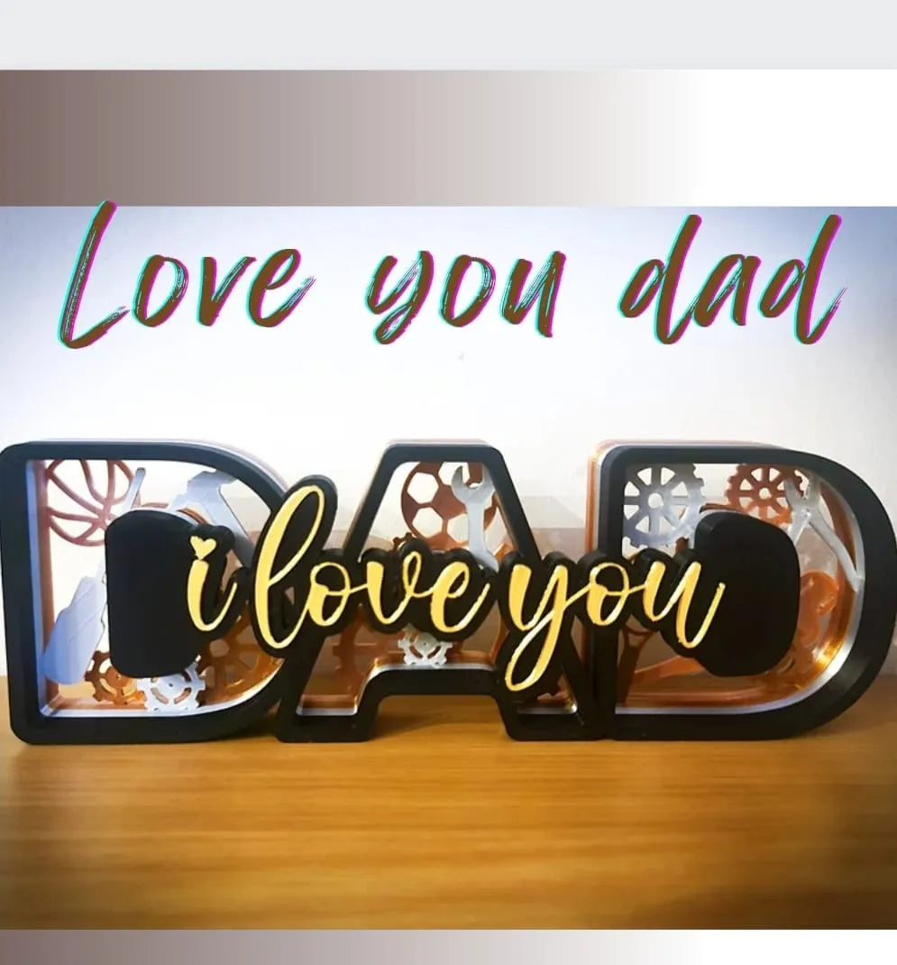 Je t'aime papa – modèle 2 - Fêtes Print
