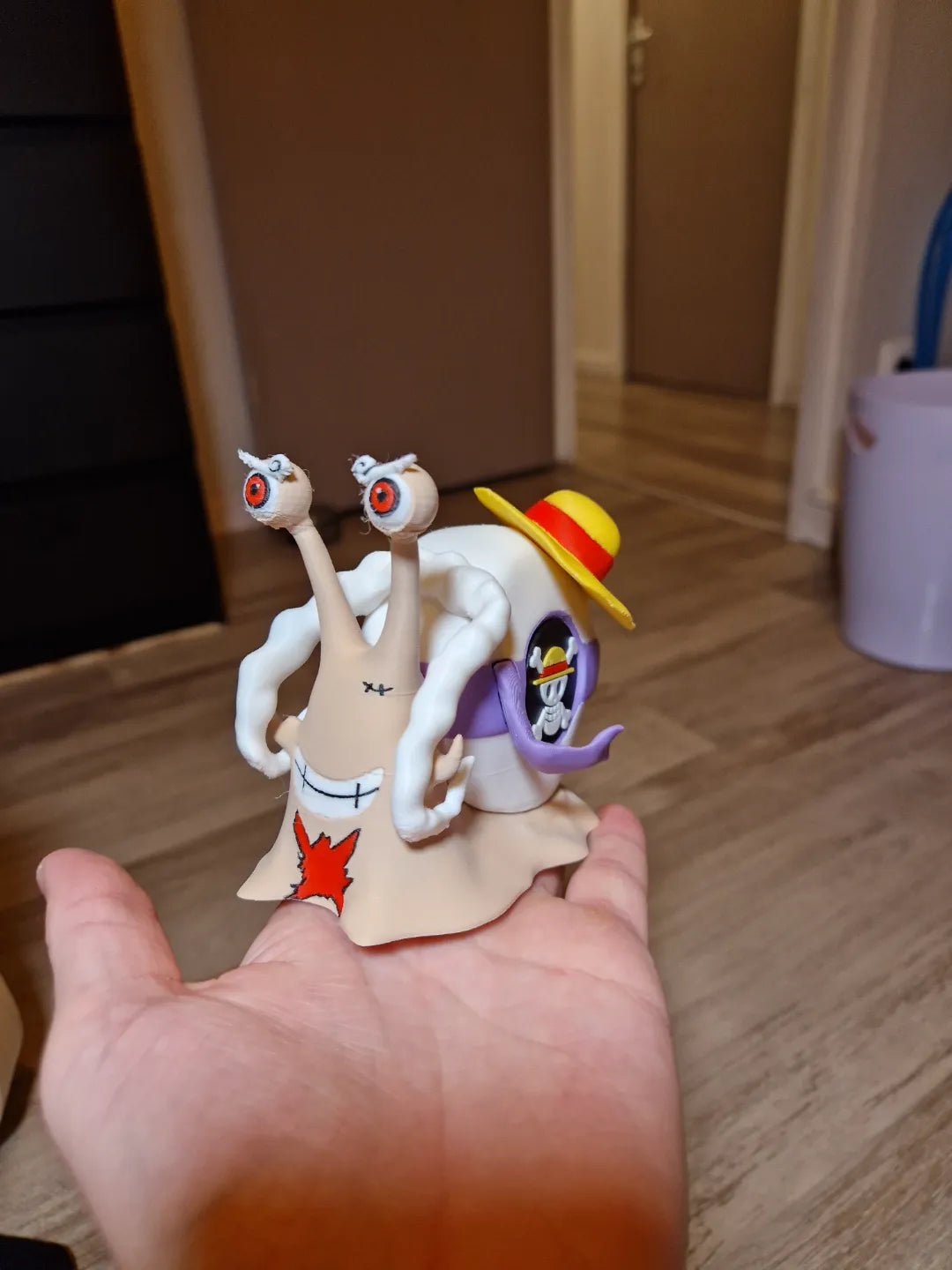 Le Den Mushi de Luffy Gear 5 - Mécanique Print
