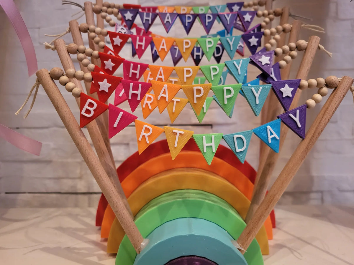 Joyeux Anniversaire Guirlande Drapeau Fanion Chaîne Wimpelkette - Fêtes Print