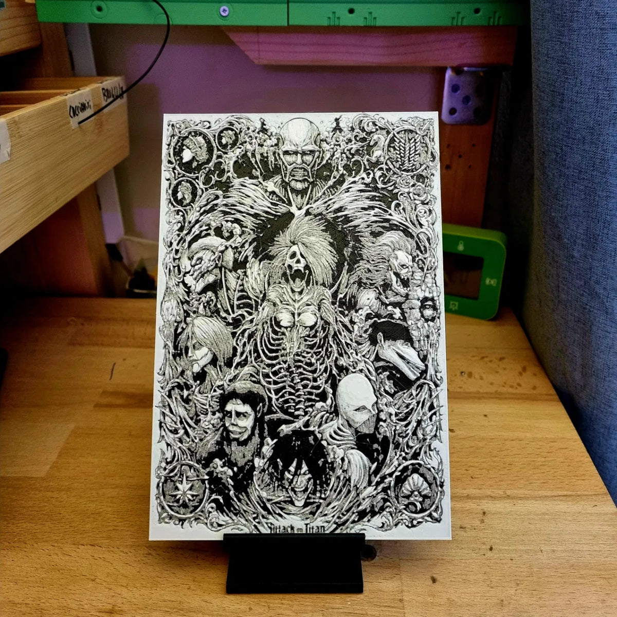 L'Attaque des Titans - Portraits de tous les Titans - Geek Print