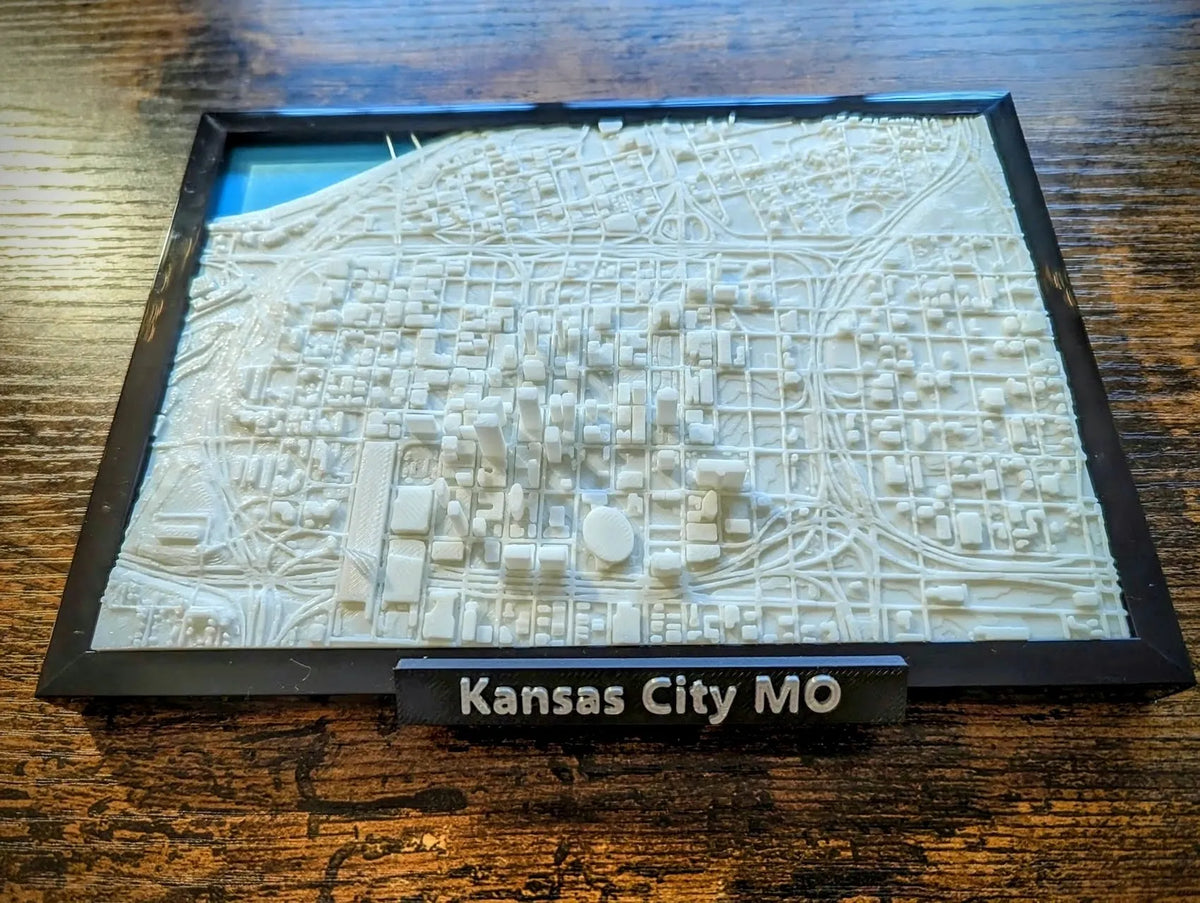 Kansas City Missouri Miniature 3D - Art Print