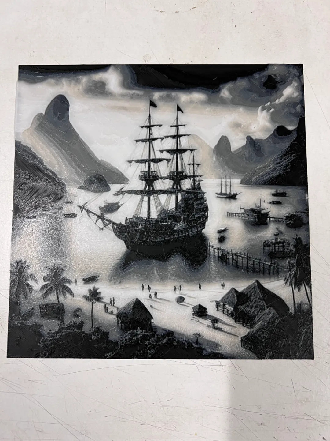 Hueforge Navire pirate - Maquette Print