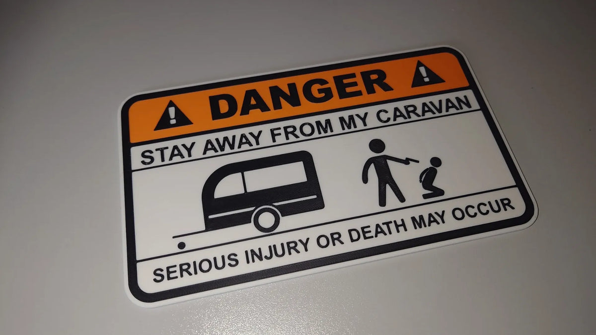 Avertissement caravane / Sign Caravan - Voyage Print
