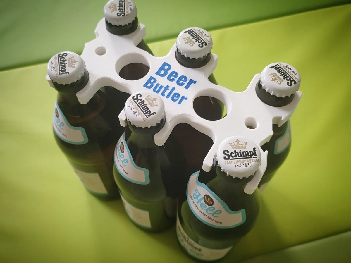 Porte-bouteilles à bière - Porte-bouteilles avec ouvre-bouteille - Cuisine Print