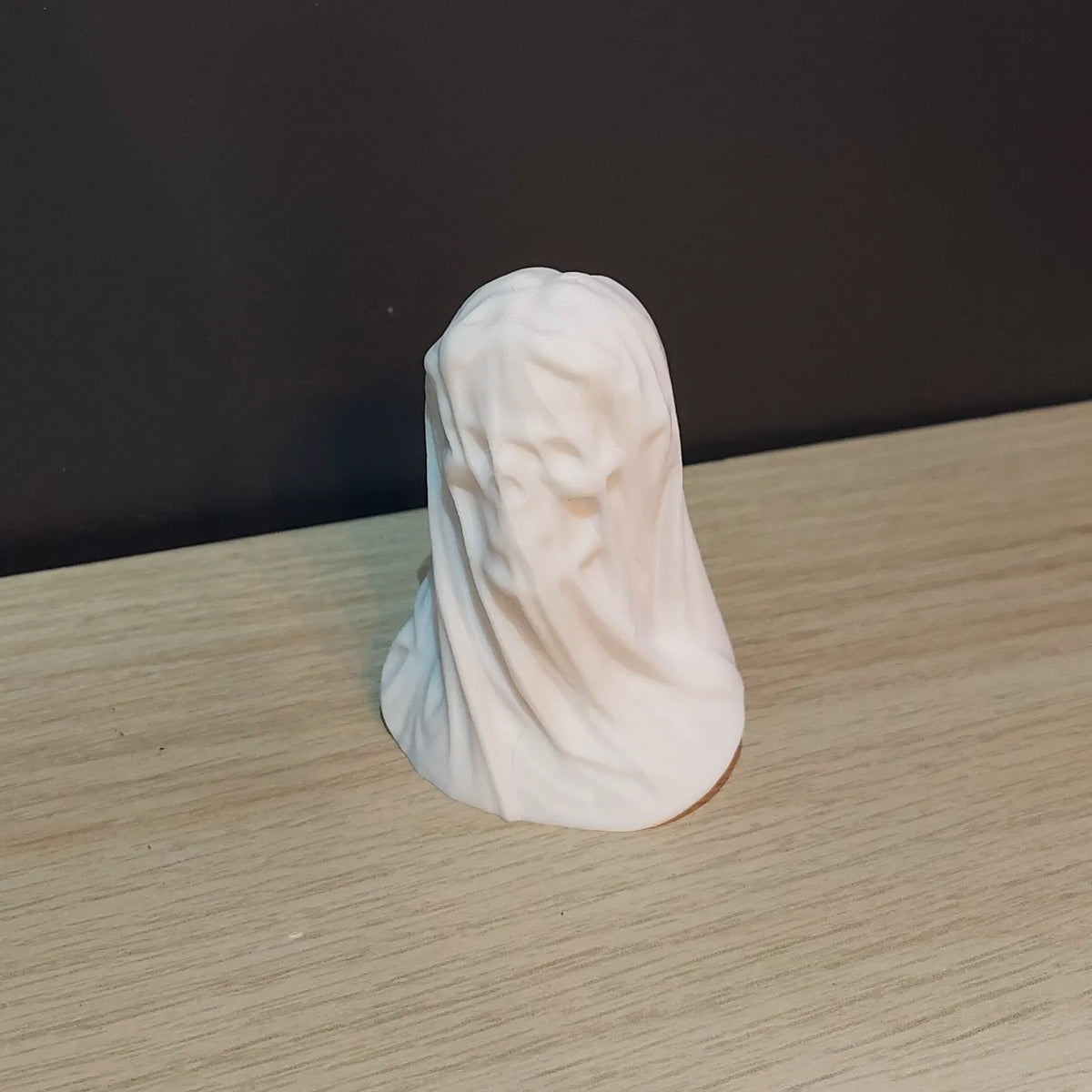 Buste de mariée voilée crâne - Figurine Print