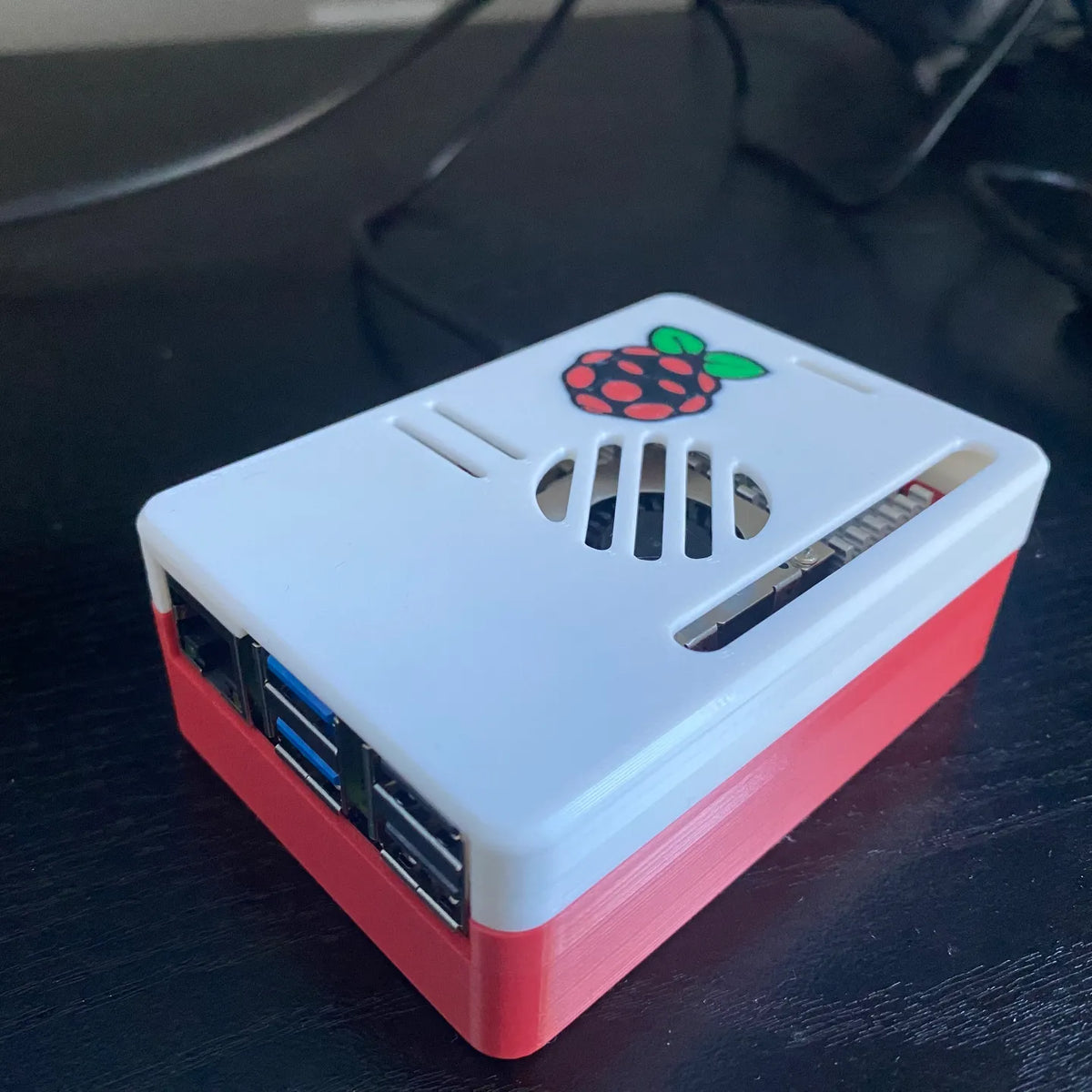 Boîtier Raspberry Pi 5 pour base Pimoroni NVME - Bureau Print