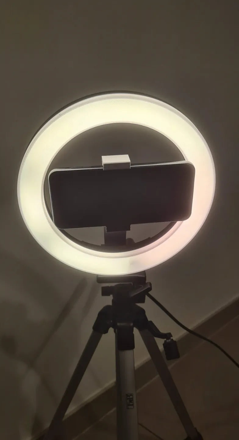 Anneau lumineux pour selfie - Porte-téléphone - monté sur trépied - Tech Print