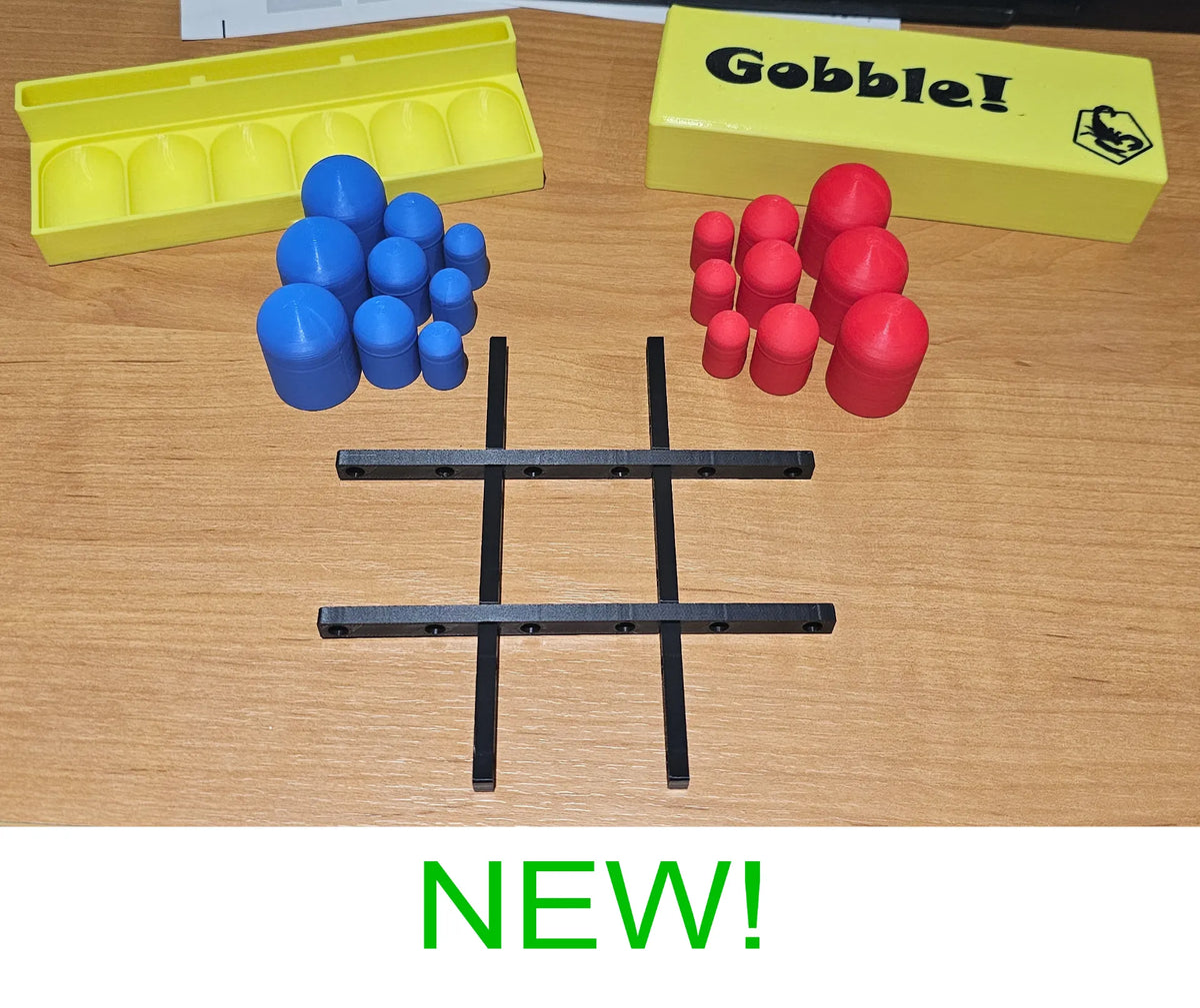 Le jeu Gobble Gobblers est comme le Tic Tac Toe ou Trois en Ligne - Jeux Print