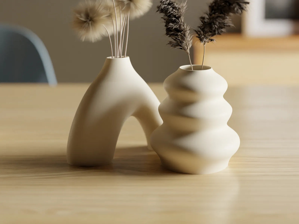 Continuité de l'élégance : Ensemble de deux vases - Maison Print