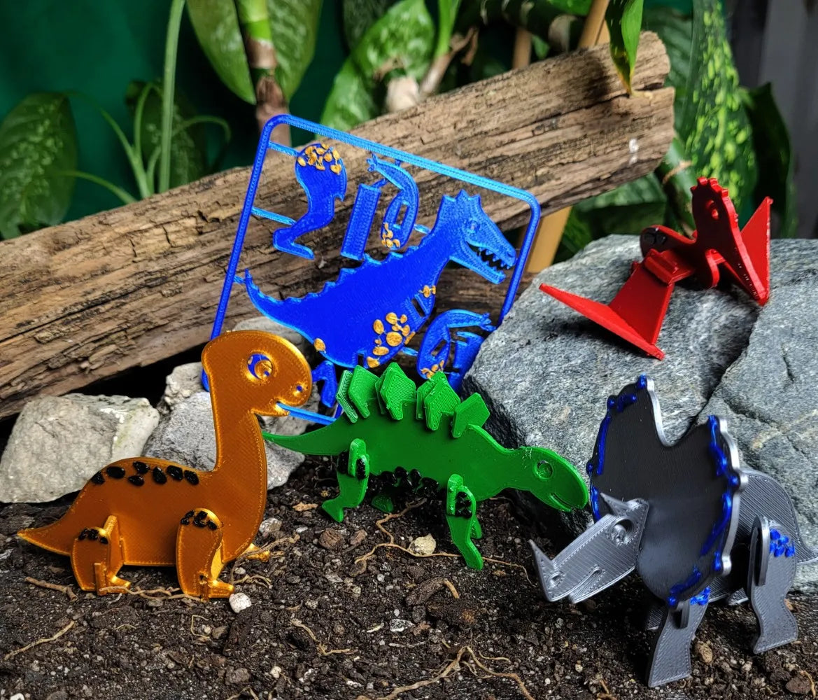 Cartes de dinosaures en kit - Maquette Print