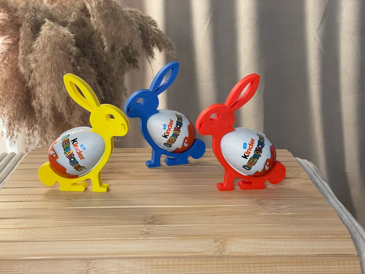 Porte-œuf de Pâques Lapin en chocolat - Figurine Print