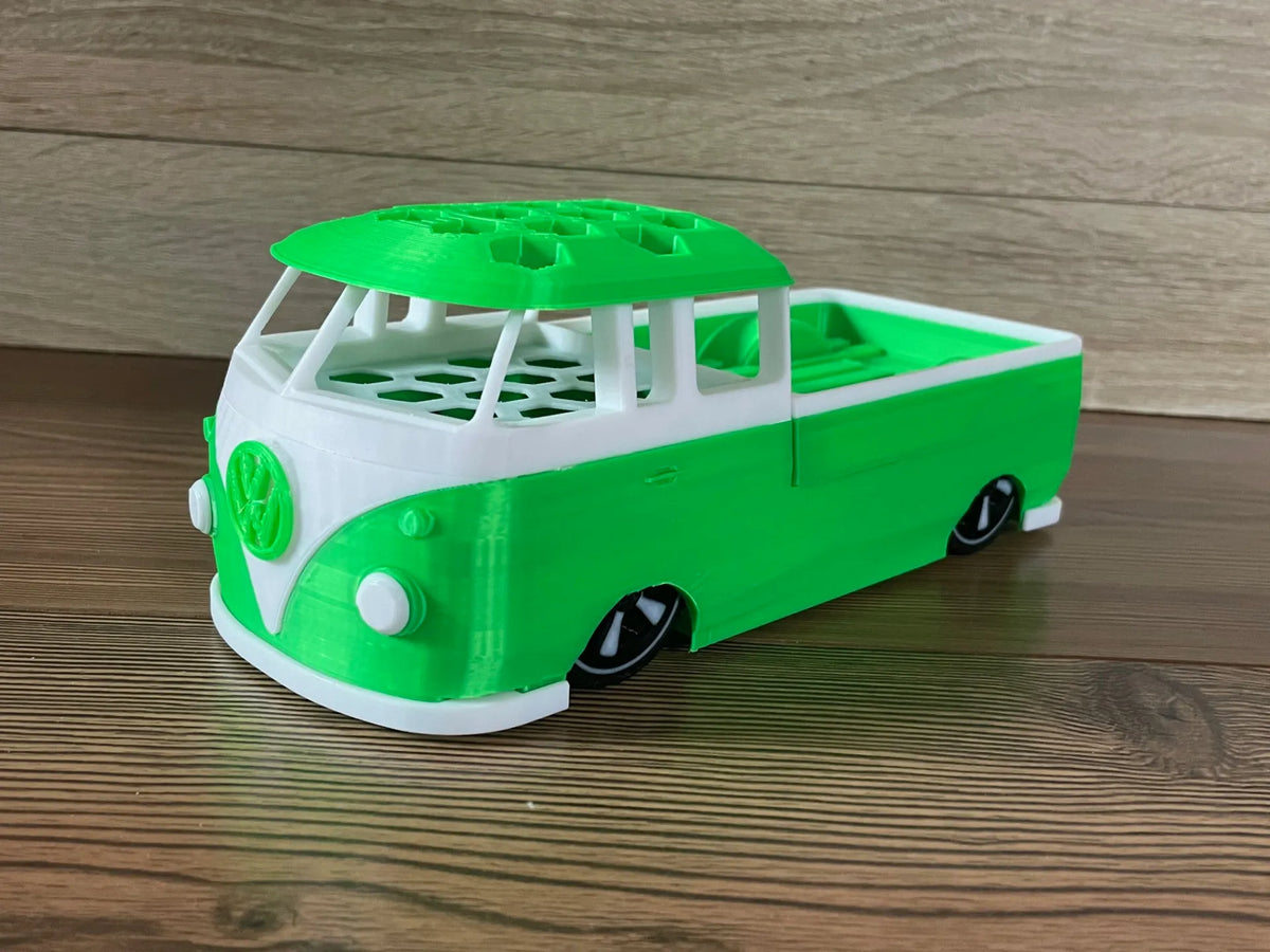 VW Bus Bulli T1 Pickup Porte-stylos avec LED / VW Bus Bulli Pickup Stifte-Werkzeug Halter mit LED - Auto Print
