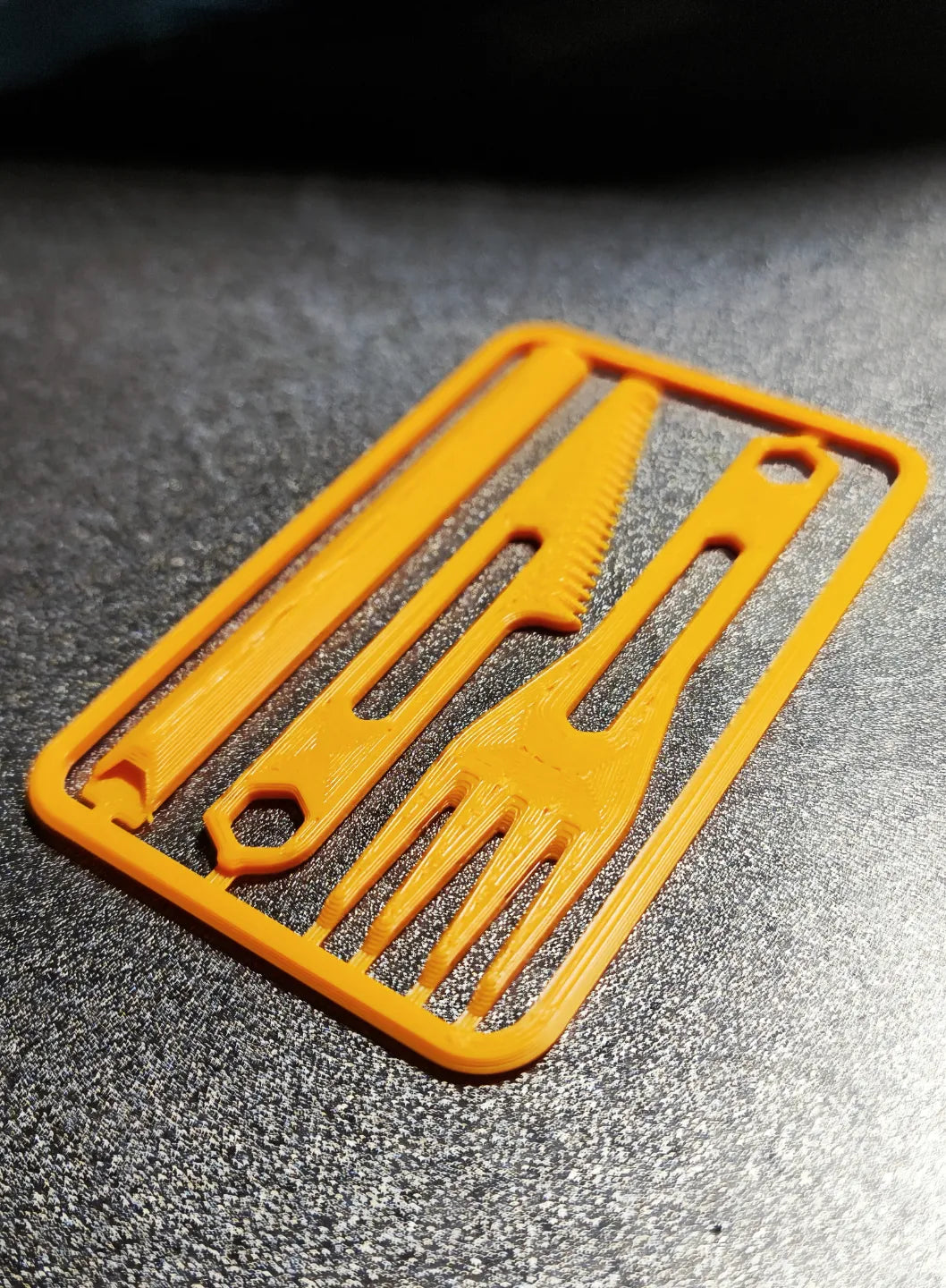 Ensemble d'ustensiles de secours de la taille d'une carte de crédit - Outdoor Print