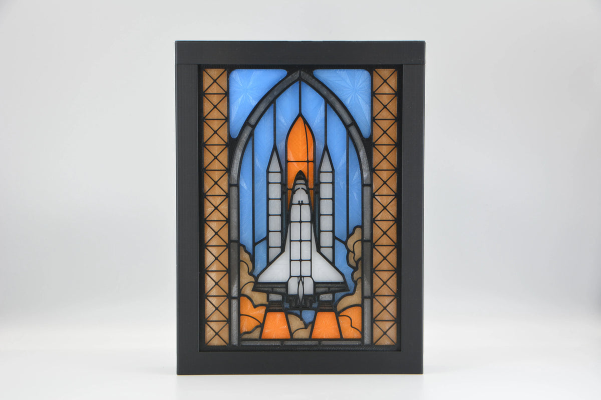 Vitrail de la navette spatiale - Maquette Print