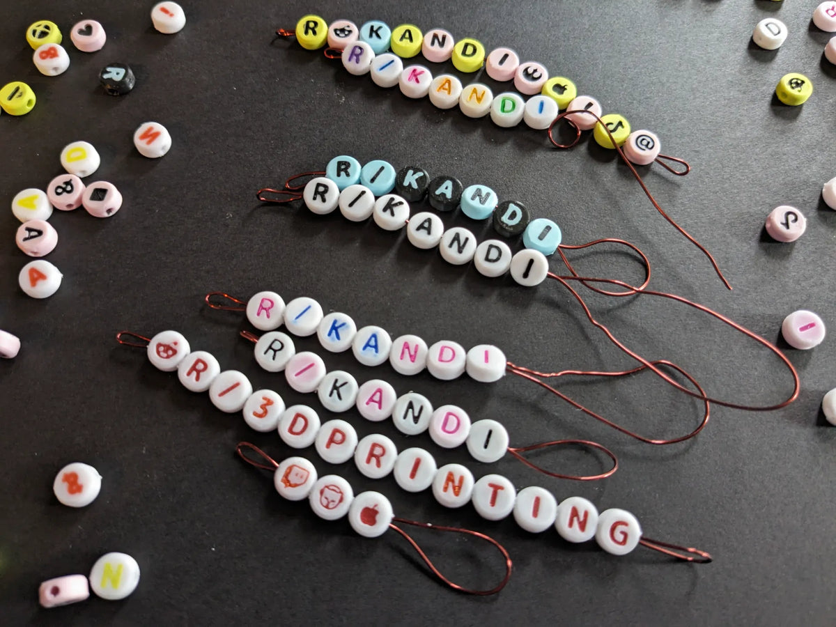 Perles de lettres / symboles pour bracelets d'amitié - Bijoux Print