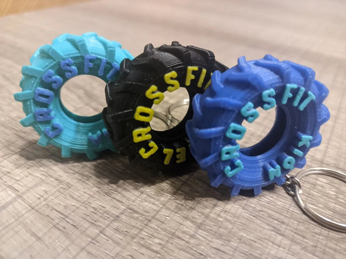 Porte-clés Crossfit en forme de roue - Auto Print