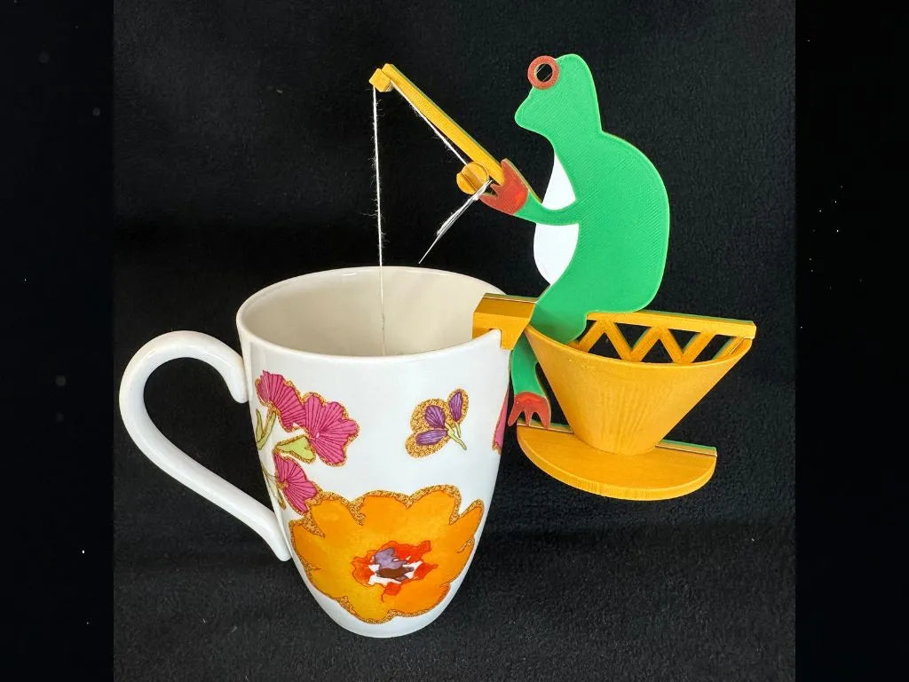 Porte-sachets de thé en forme de grenouille pêcheuse - Cuisine Print
