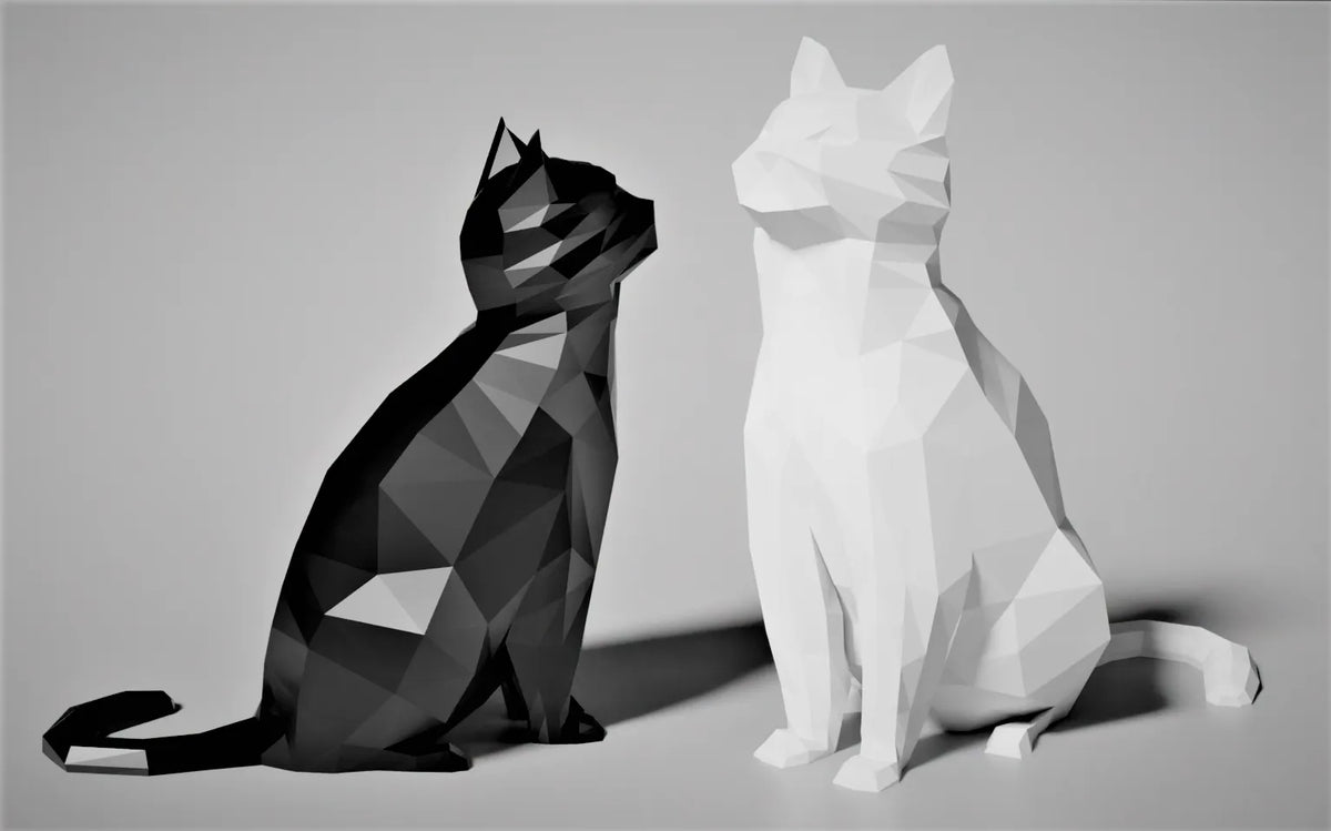 Chat Poly Bas - Maison Print
