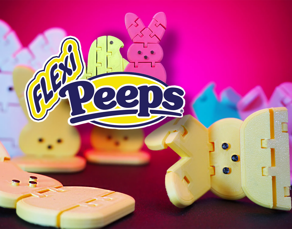 Petits poussins de Pâques flexibles - Poussin et lapin fidget - Fêtes Print