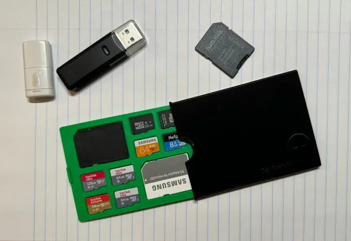Étui portefeuille pour carte SD - Micro SD, Combo - Tech Print