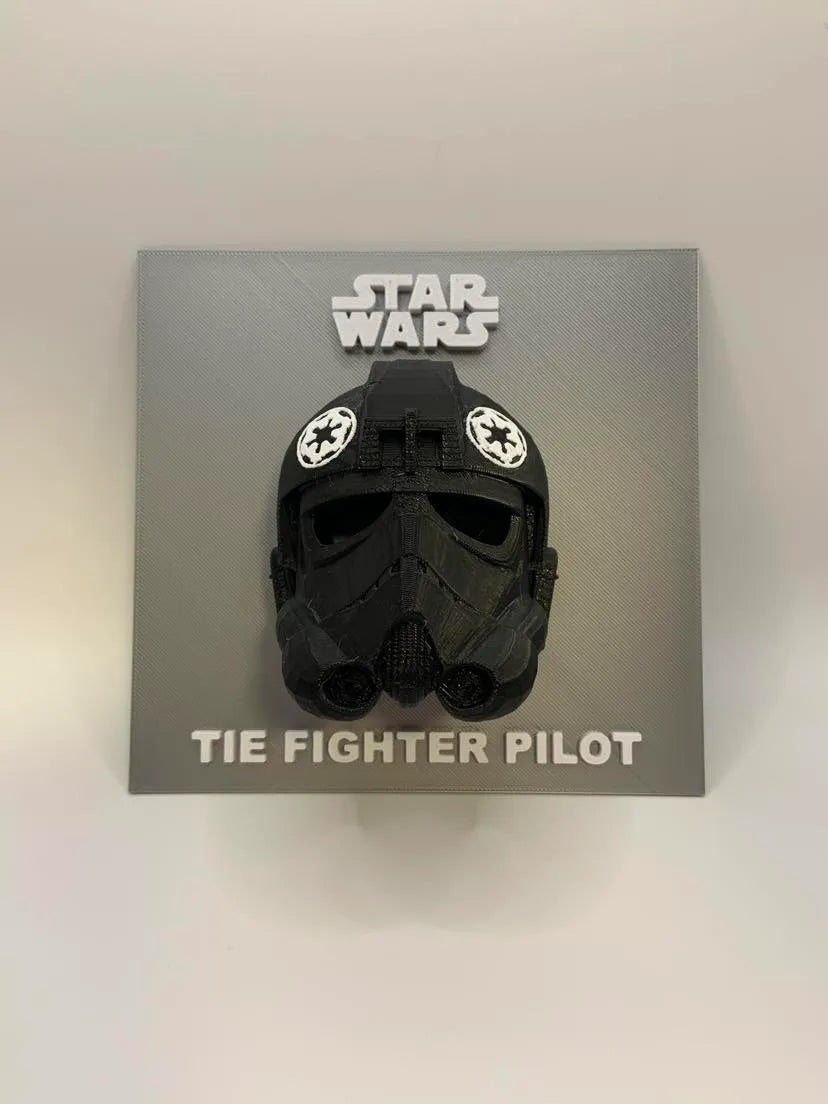 Star Wars - Casque de pilote de chasseur TIE à afficher - Cosplay Print